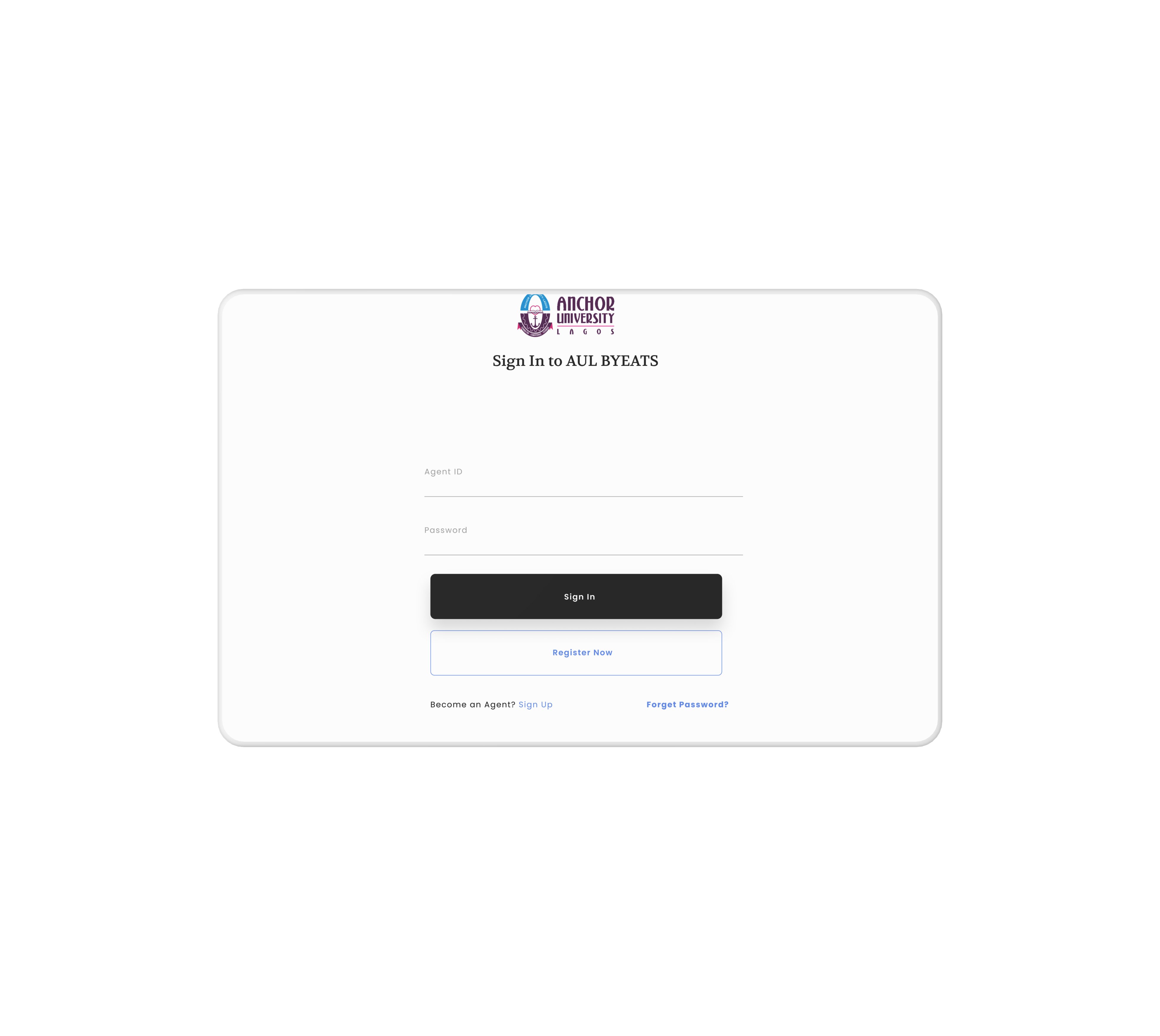 AULByeats campus food delivery platform mockup